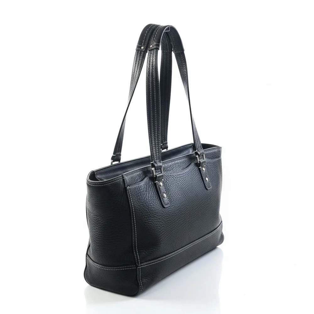 ✨ Coach Legacy Pebbled Leather Tote – Black | EUC | Luxury Classic ✨ - Picture 8 of 16